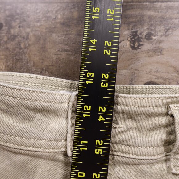 ZARA Cargo Pants Women’s US 4 Sage Khaki Utility Cropped Streetwear High Rise - Picture 5 of 9